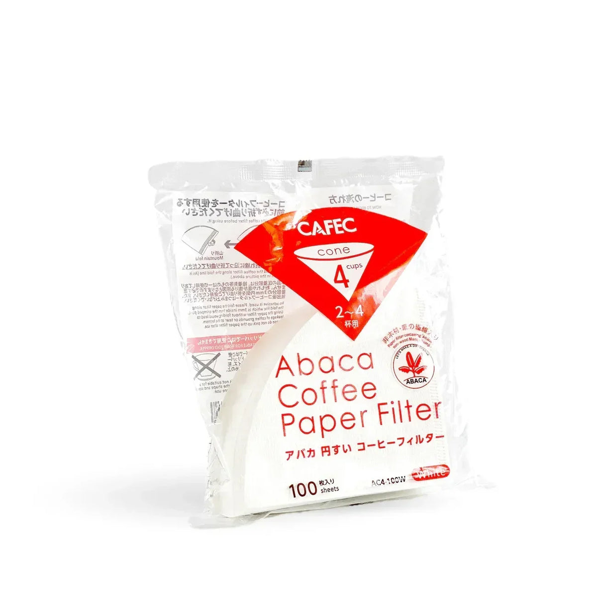 Filtros de Café Cafec Abaca – 100 unidades