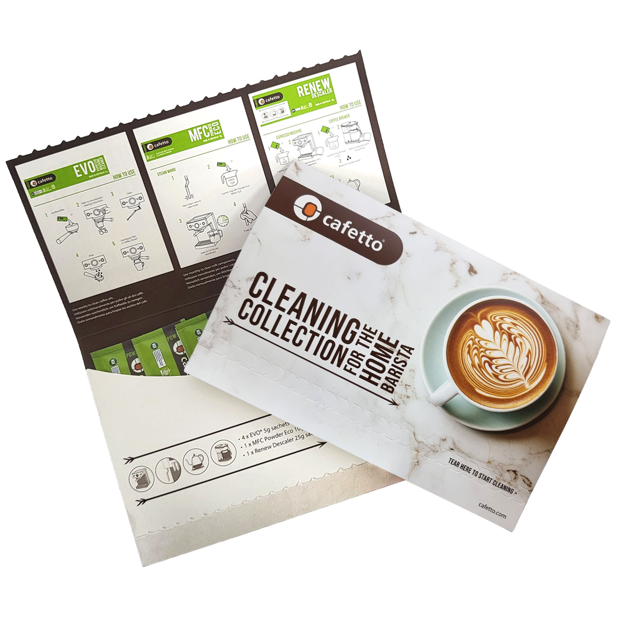 Kit Mensual de limpieza orgánico para espresso