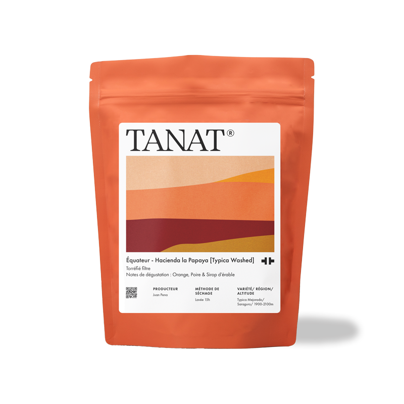 Café TANAT Ecuador Hacienda La Papaya Typica Lavado 200 g