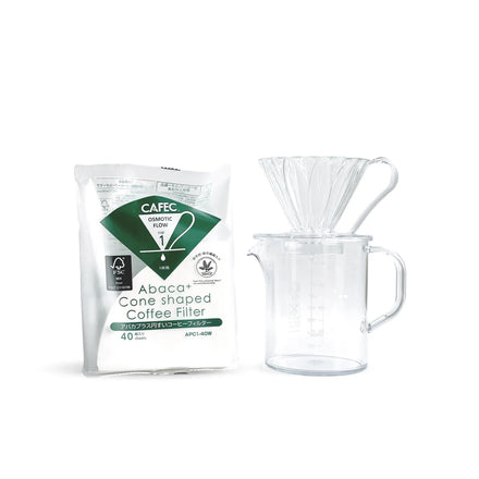 Kit Cafec EasyBrew con dripper, jarra y filtros de papel