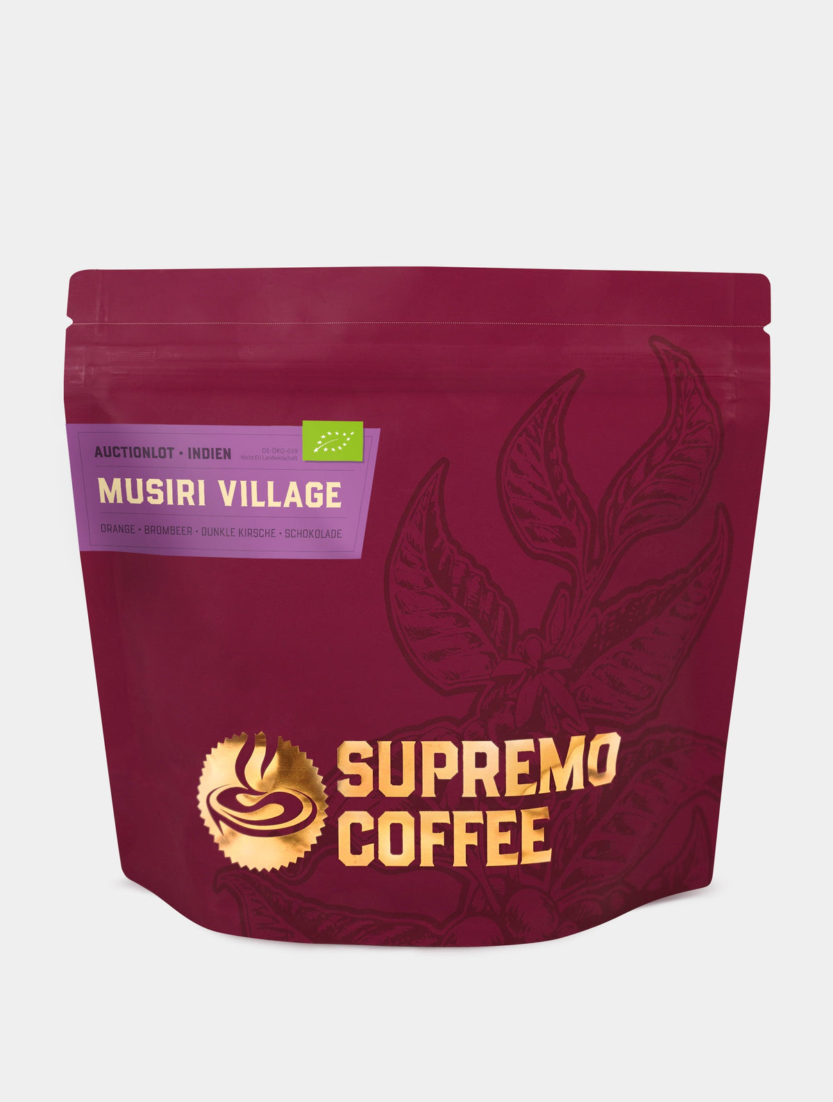 Bolsa de café Supremo India Musiri Village, 200 g