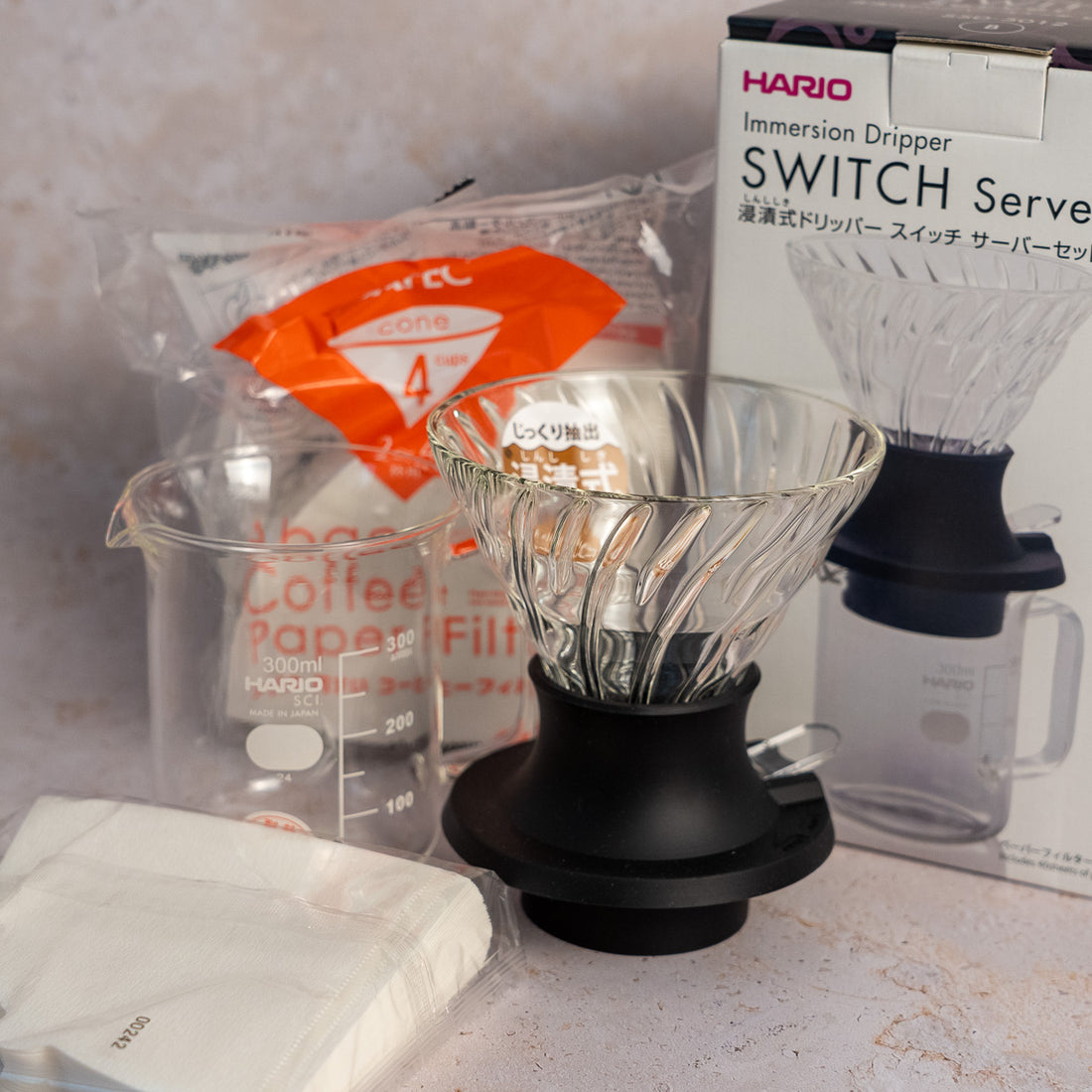 Dripper Switch Server Set 02 Hario Immersion